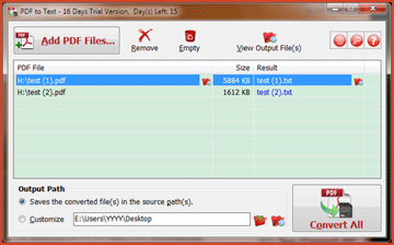 Main Interface
