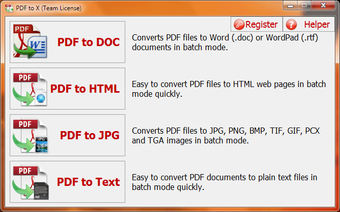 PDF to X screenshot PDF to X screenshot